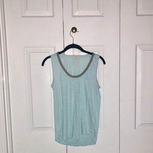 J. Crew Tank Top with Beaded Collar!